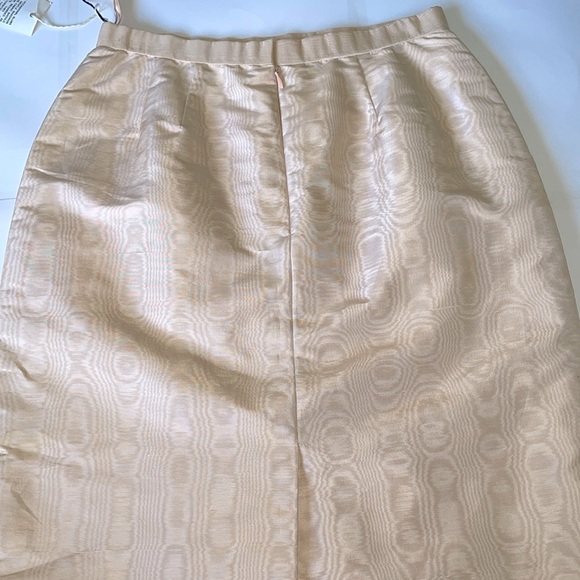 Oscar De La Renta Vintage NWT Silk Moire Pencil Skirt - Picture 4 of 11
